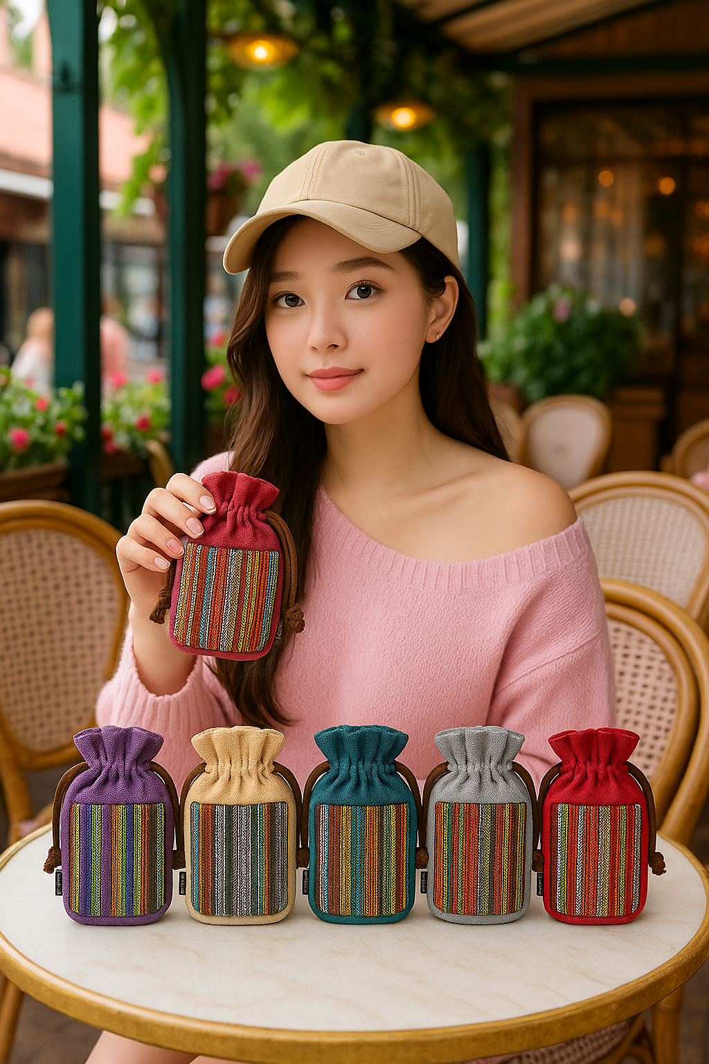 阿尼塔側背束口包